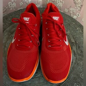 Nike Men's Red and Orange training Athletic Shoes